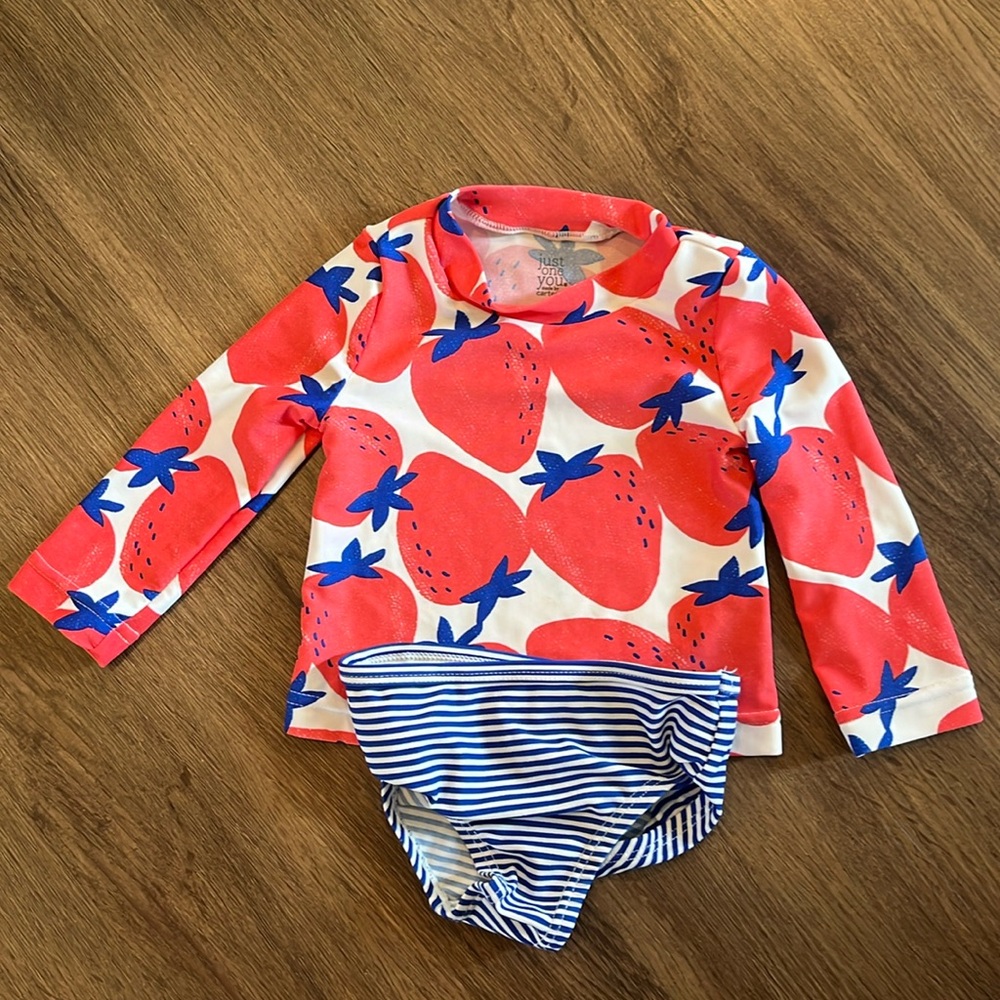 6 month Carters Strawberry Swimsuit
